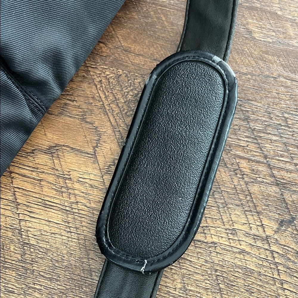 Coach Black Leather & Nylon Messenger Briefcase Bag - Picture 7 of 9